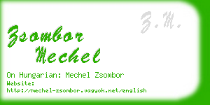 zsombor mechel business card